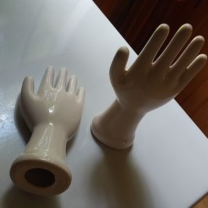 RELISTED!  Ceramic Hand Model Display